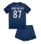 Paris Saint-Germain Joao Neves #87 Thuis tenue voor kinderen 2024-25 Korte Mouwen (+ broek)