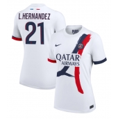 Paris Saint-Germain Lucas Hernandez #21 Uit tenue voor Dames 2024-25 Korte Mouwen