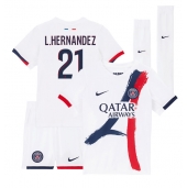 Paris Saint-Germain Lucas Hernandez #21 Uit tenue voor kinderen 2024-25 Korte Mouwen (+ broek)