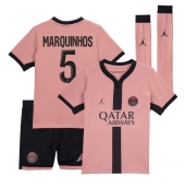 Paris Saint-Germain Marquinhos #5 Derde tenue voor kinderen 2024-25 Korte Mouwen (+ broek)