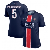 Paris Saint-Germain Marquinhos #5 Thuis tenue voor Dames 2024-25 Korte Mouwen