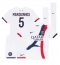 Paris Saint-Germain Marquinhos #5 Uit tenue voor kinderen 2024-25 Korte Mouwen (+ broek)