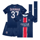 Paris Saint-Germain Milan Skriniar #37 Thuis tenue voor kinderen 2024-25 Korte Mouwen (+ broek)