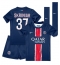 Paris Saint-Germain Milan Skriniar #37 Thuis tenue voor kinderen 2024-25 Korte Mouwen (+ broek)