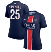 Paris Saint-Germain Nuno Mendes #25 Thuis tenue voor Dames 2024-25 Korte Mouwen