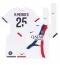 Paris Saint-Germain Nuno Mendes #25 Uit tenue voor kinderen 2024-25 Korte Mouwen (+ broek)