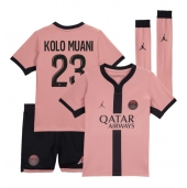 Paris Saint-Germain Randal Kolo Muani #23 Derde tenue voor kinderen 2024-25 Korte Mouwen (+ broek)