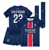 Paris Saint-Germain Randal Kolo Muani #23 Thuis tenue voor kinderen 2024-25 Korte Mouwen (+ broek)