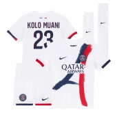 Paris Saint-Germain Randal Kolo Muani #23 Uit tenue voor kinderen 2024-25 Korte Mouwen (+ broek)