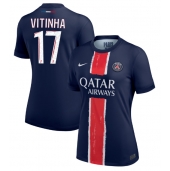 Paris Saint-Germain Vitinha #17 Thuis tenue voor Dames 2024-25 Korte Mouwen