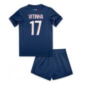 Paris Saint-Germain Vitinha #17 Thuis tenue voor kinderen 2024-25 Korte Mouwen (+ broek)