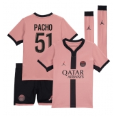 Paris Saint-Germain Willian Pacho #51 Derde tenue voor kinderen 2024-25 Korte Mouwen (+ broek)