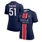 Paris Saint-Germain Willian Pacho #51 Thuis tenue voor Dames 2024-25 Korte Mouwen