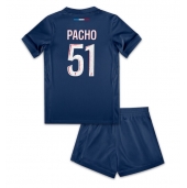 Paris Saint-Germain Willian Pacho #51 Thuis tenue voor kinderen 2024-25 Korte Mouwen (+ broek)