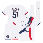 Paris Saint-Germain Willian Pacho #51 Uit tenue voor kinderen 2024-25 Korte Mouwen (+ broek)