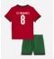 Portugal Bruno Fernandes #8 Thuis tenue voor kinderen EK 2024 Korte Mouwen (+ broek)