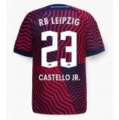 RB Leipzig Castello Lukeba #23 Uit tenue 2023-24 Korte Mouwen