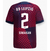 RB Leipzig Mohamed Simakan #2 Uit tenue 2023-24 Korte Mouwen