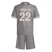 Real Madrid Antonio Rudiger #22 Derde tenue voor kinderen 2024-25 Korte Mouwen (+ broek)