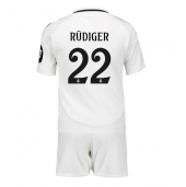 Real Madrid Antonio Rudiger #22 Thuis tenue voor kinderen 2024-25 Korte Mouwen (+ broek)