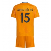 Real Madrid Arda Guler #15 Uit tenue voor kinderen 2024-25 Korte Mouwen (+ broek)