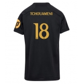 Real Madrid Aurelien Tchouameni #18 Derde tenue voor Dames 2023-24 Korte Mouwen