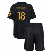 Real Madrid Aurelien Tchouameni #18 Derde tenue voor kinderen 2023-24 Korte Mouwen (+ broek)