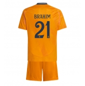 Real Madrid Brahim Diaz #21 Uit tenue voor kinderen 2024-25 Korte Mouwen (+ broek)