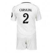 Real Madrid Daniel Carvajal #2 Thuis tenue voor kinderen 2024-25 Korte Mouwen (+ broek)