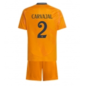 Real Madrid Daniel Carvajal #2 Uit tenue voor kinderen 2024-25 Korte Mouwen (+ broek)