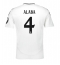 Real Madrid David Alaba #4 Thuis tenue 2024-25 Korte Mouwen