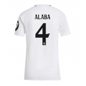 Real Madrid David Alaba #4 Thuis tenue voor Dames 2024-25 Korte Mouwen