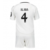 Real Madrid David Alaba #4 Thuis tenue voor kinderen 2024-25 Korte Mouwen (+ broek)