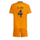 Real Madrid David Alaba #4 Uit tenue voor kinderen 2024-25 Korte Mouwen (+ broek)