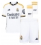 Real Madrid Eduardo Camavinga #12 Thuis tenue voor kinderen 2023-24 Korte Mouwen (+ broek)