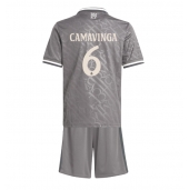 Real Madrid Eduardo Camavinga #6 Derde tenue voor kinderen 2024-25 Korte Mouwen (+ broek)