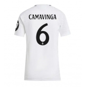 Real Madrid Eduardo Camavinga #6 Thuis tenue voor Dames 2024-25 Korte Mouwen