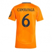 Real Madrid Eduardo Camavinga #6 Uit tenue voor Dames 2024-25 Korte Mouwen