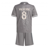 Real Madrid Federico Valverde #8 Derde tenue voor kinderen 2024-25 Korte Mouwen (+ broek)