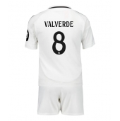 Real Madrid Federico Valverde #8 Thuis tenue voor kinderen 2024-25 Korte Mouwen (+ broek)