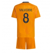 Real Madrid Federico Valverde #8 Uit tenue voor kinderen 2024-25 Korte Mouwen (+ broek)