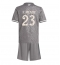 Real Madrid Ferland Mendy #23 Derde tenue voor kinderen 2024-25 Korte Mouwen (+ broek)