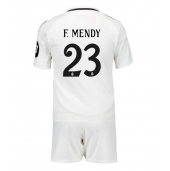 Real Madrid Ferland Mendy #23 Thuis tenue voor kinderen 2024-25 Korte Mouwen (+ broek)