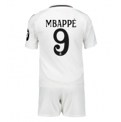 Real Madrid Kylian Mbappe #9 Thuis tenue voor kinderen 2024-25 Korte Mouwen (+ broek)