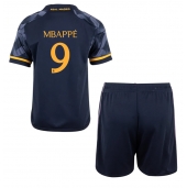 Real Madrid Kylian Mbappe #9 Uit tenue voor kinderen 2023-24 Korte Mouwen (+ broek)