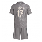 Real Madrid Lucas Vazquez #17 Derde tenue voor kinderen 2024-25 Korte Mouwen (+ broek)