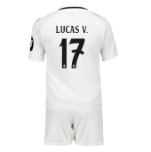 Real Madrid Lucas Vazquez #17 Thuis tenue voor kinderen 2024-25 Korte Mouwen (+ broek)