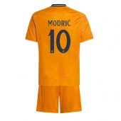 Real Madrid Luka Modric #10 Uit tenue voor kinderen 2024-25 Korte Mouwen (+ broek)