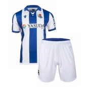 Real Sociedad Thuis tenue voor kinderen 2024-25 Korte Mouwen (+ broek)