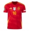 Spanje Dani Olmo #10 Thuis tenue EK 2024 Korte Mouwen